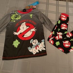Kids Pajama Set - Gray and Red